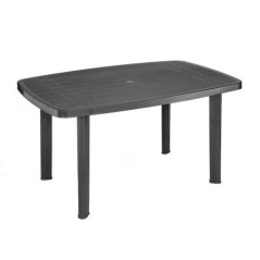 Table ovale gris