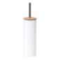 Brosse wc metal couvercle bambou