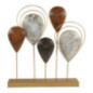 Deco a poser metal gouttes doree
