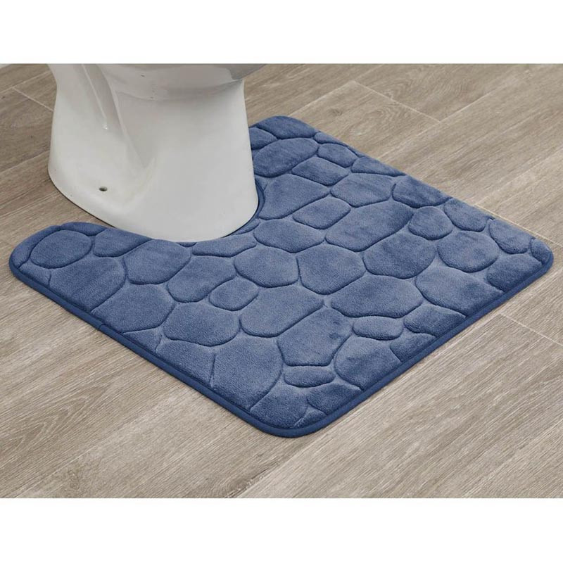 Tapis contour bleu