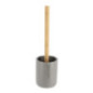 Brosse wc gris/bambou