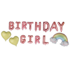 Kit de ballons birthday girl bab