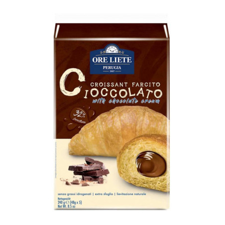 Croissants a la creme chocolat