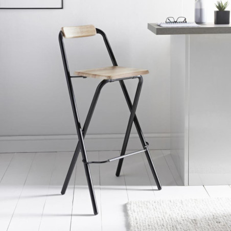 Chaise haute pliante bois
