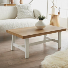 Table base pietement blanc