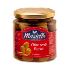 Olives vertes farcies en saumure