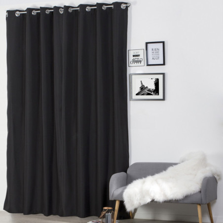 Rideaux isolant 140x260cm noir