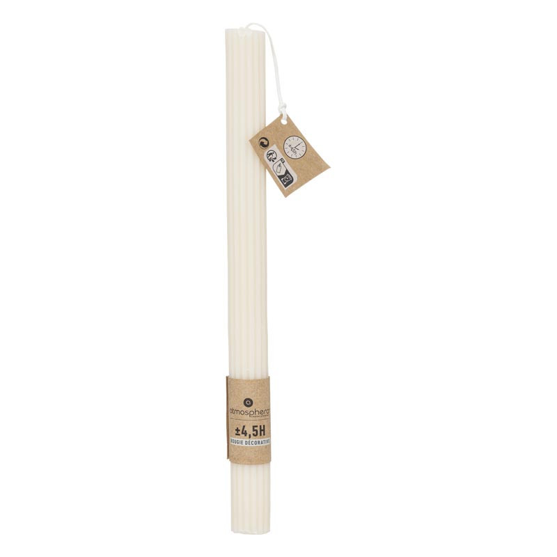Bougie baton ivoire