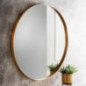 Miroir rond dore d80cm
