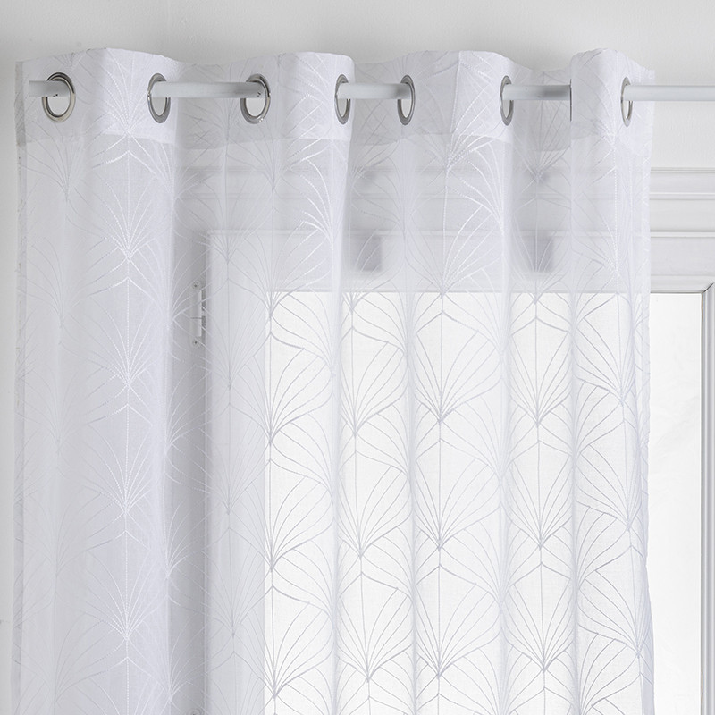 Voilage brod mia blc 140x240