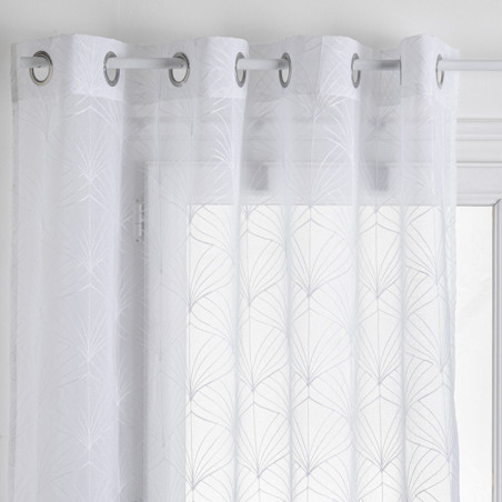 Voilage brod mia blc 140x240