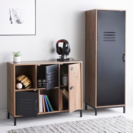 Meuble cubes bois/metal