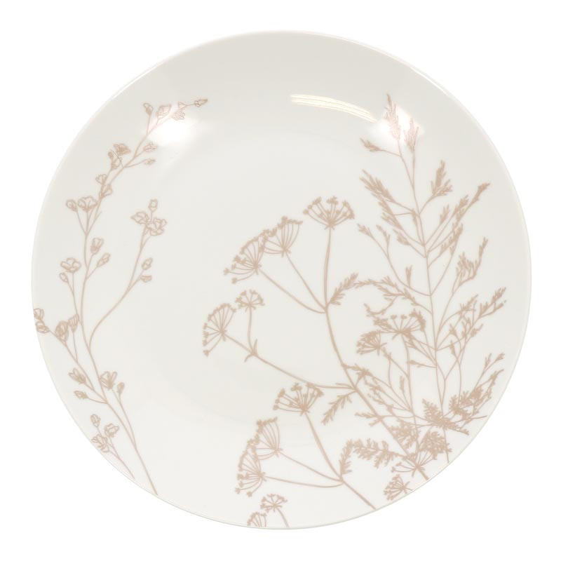 Assiette plate fleuris noel