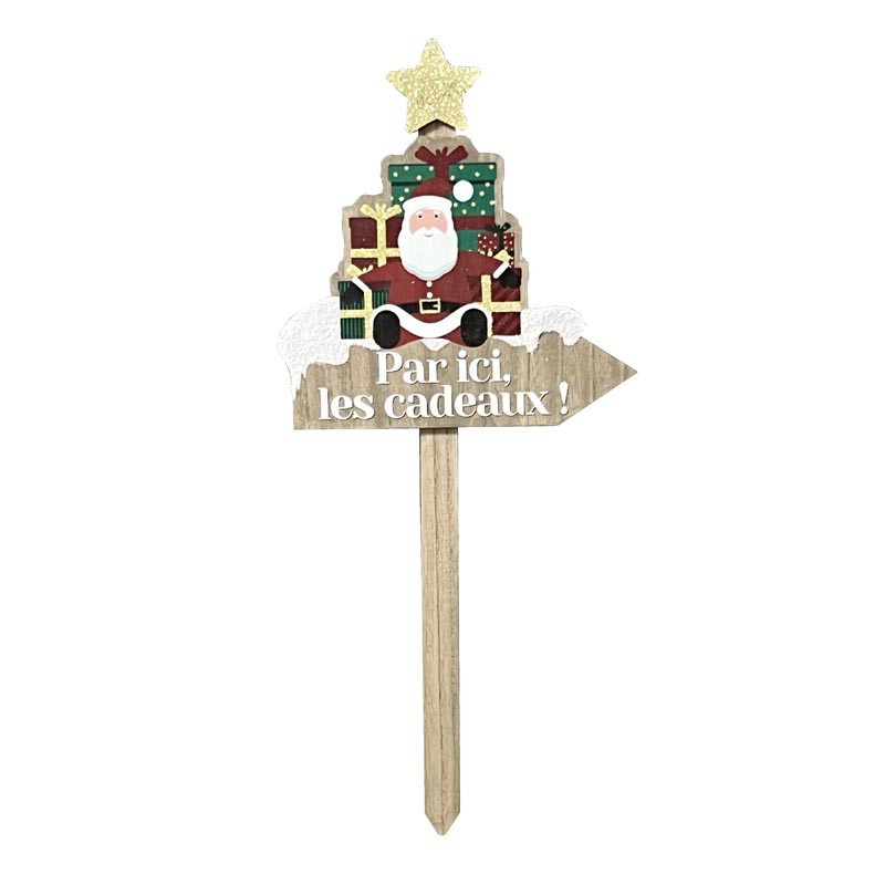 Pancarte bois pn cadeaux 60cm