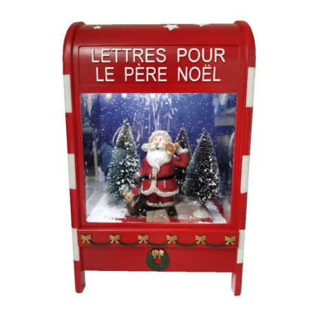 Boite aux lettres avec pere noel