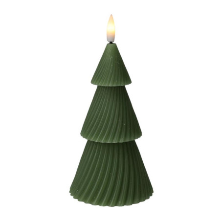 Bougie led sapin 11cm vert sapin