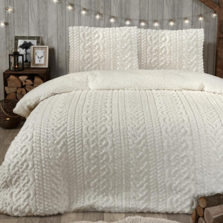 Parure de lit 200x200 tricot