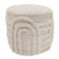 Pouf arch d40x30cm creme