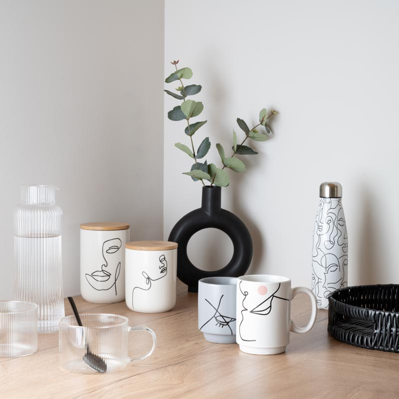 Eucalyptus artificiel vase donut