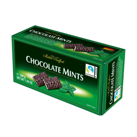 Chocolat fourre creme de menthe