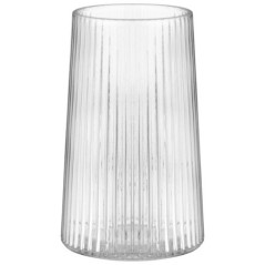 Vase en verre nervure