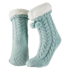 Chaussettes doubl sherpa pastel