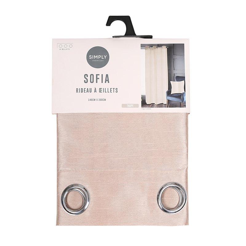 Rideau sofia 140x240 taupe