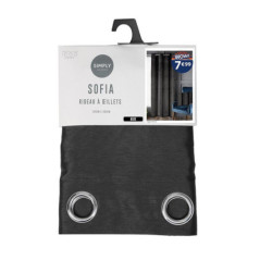 Rideau sofia 140x240 noir