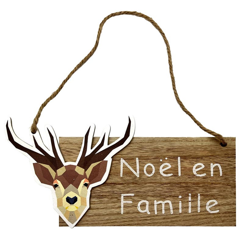 Plaque noel en famille