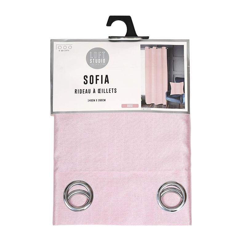 Rideau sofia 140x260 rose