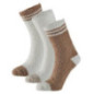 Chaussettes doudou tennis x3 fem