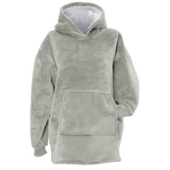 Plaid hoodie gris