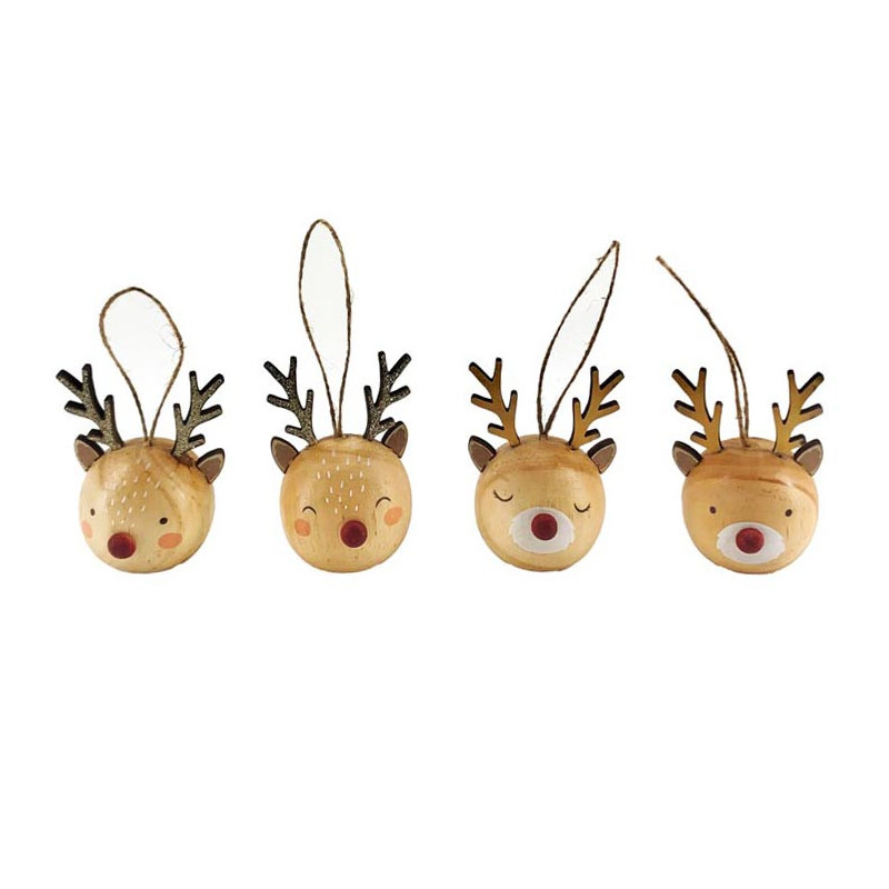 Renne en bois a suspendre