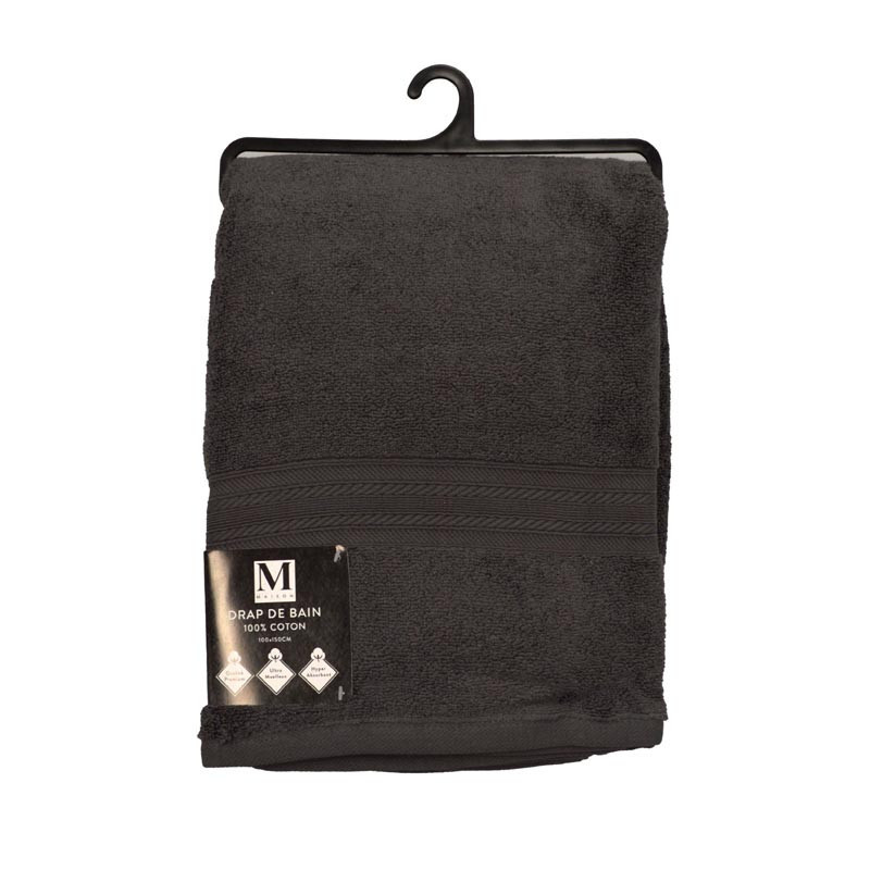 Drap de bain 100x150cm anthracit