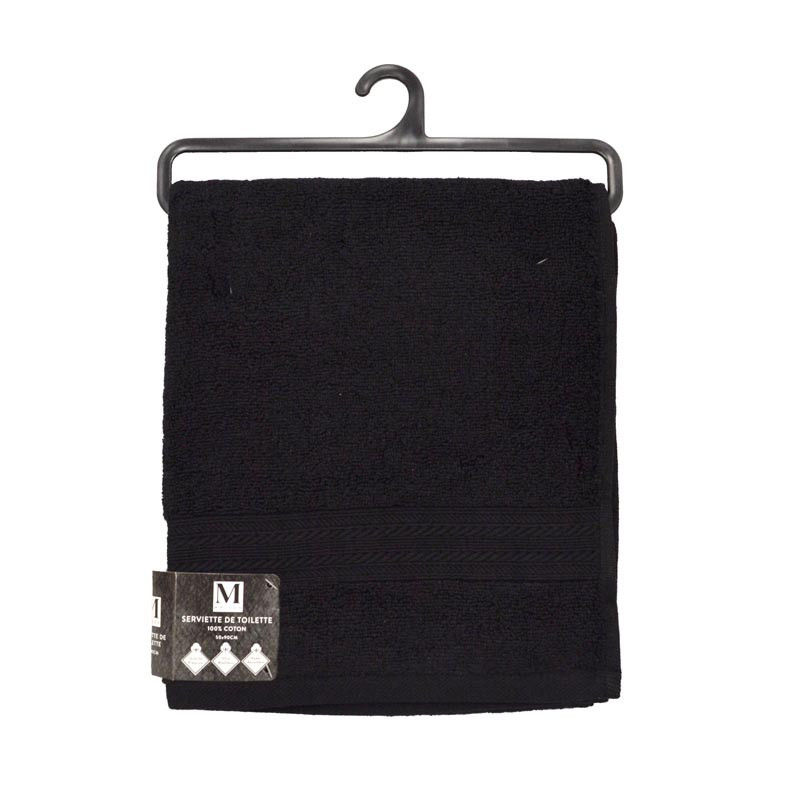 Serviette 50x90cm noir
