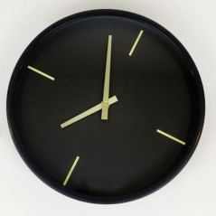 Horloge noir & or