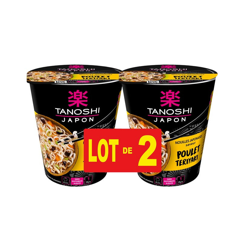Cups 2x65g poulet teriyaki