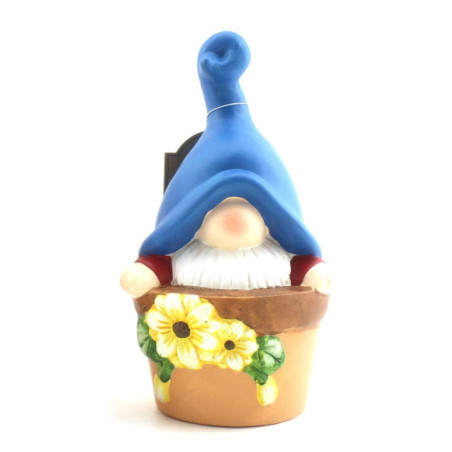 Statuette gnome dans pot
