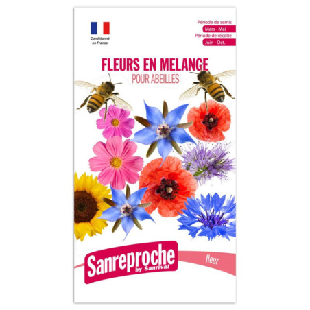 Graines melange fleurs abeilles