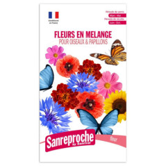Graines melange fleurs papillons