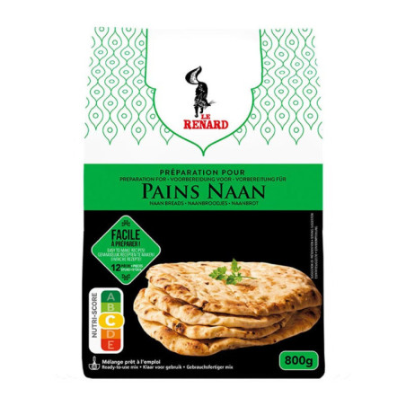 Preparation speciale pains naan