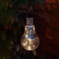 Suspension ampoule solaire fleur