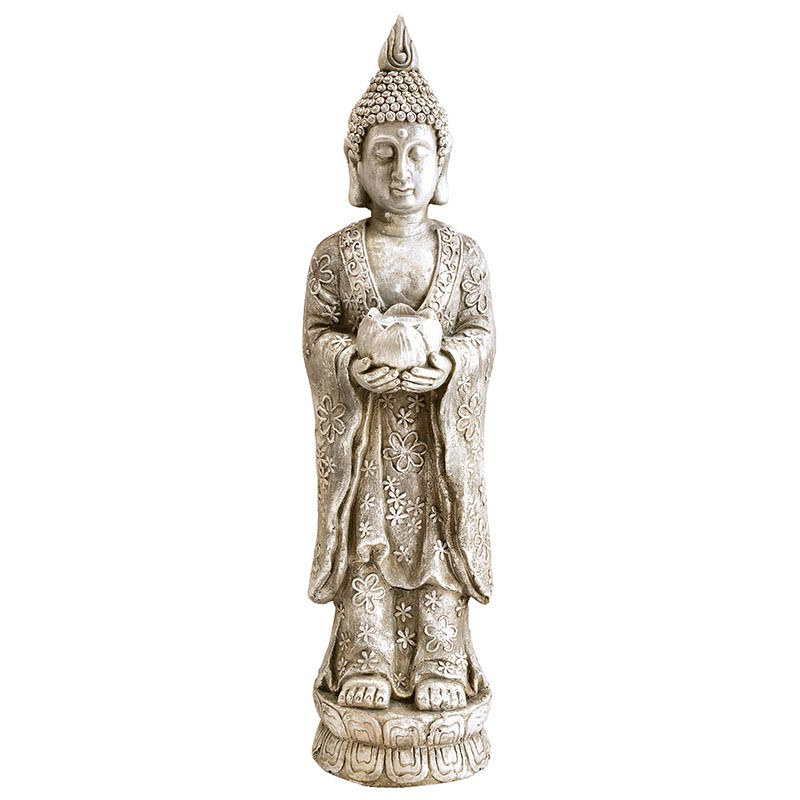 Statue solaire bouddha h81cm
