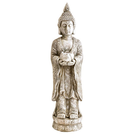 Statue solaire bouddha h81cm