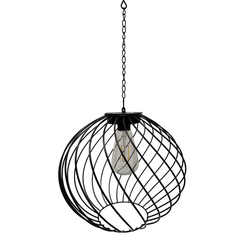 Suspension metale solaire boule