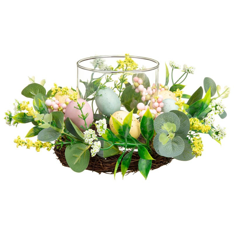 Photophore avec Aufs et feuillag