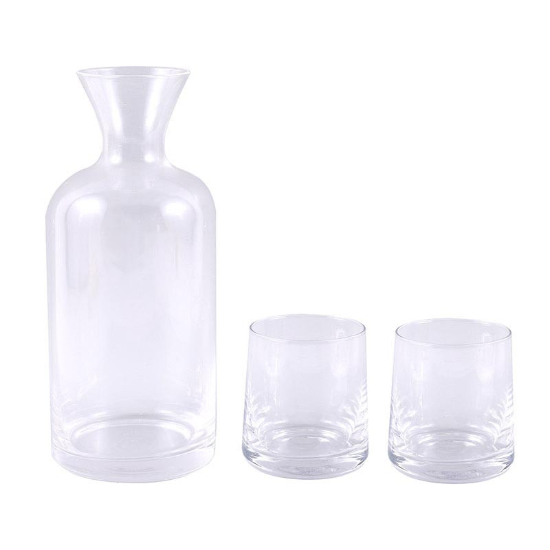 Verre x2 et carafe tansparente