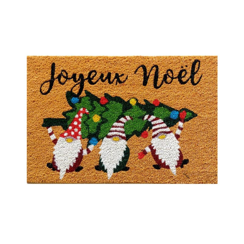 Tapis imprime joyeux noel