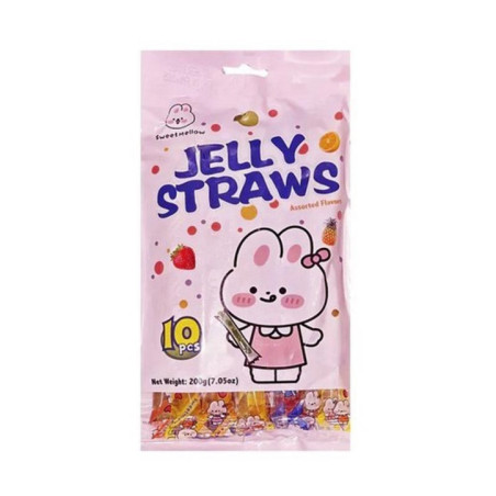Pailles gelifiees jelly straw