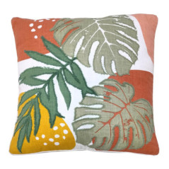 Coussin paradisio  45x45cm feuil